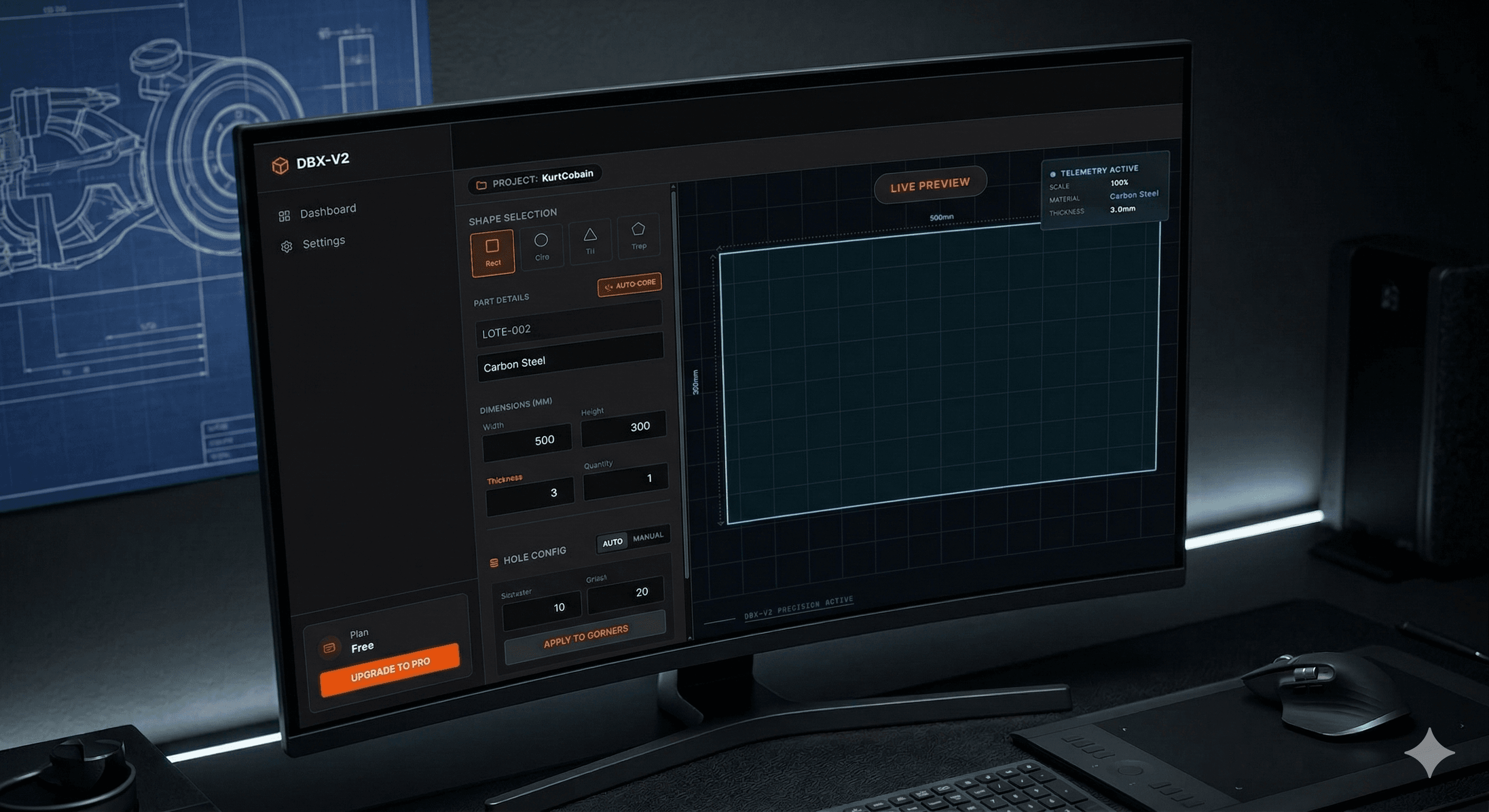 Preview do projeto DBX V2