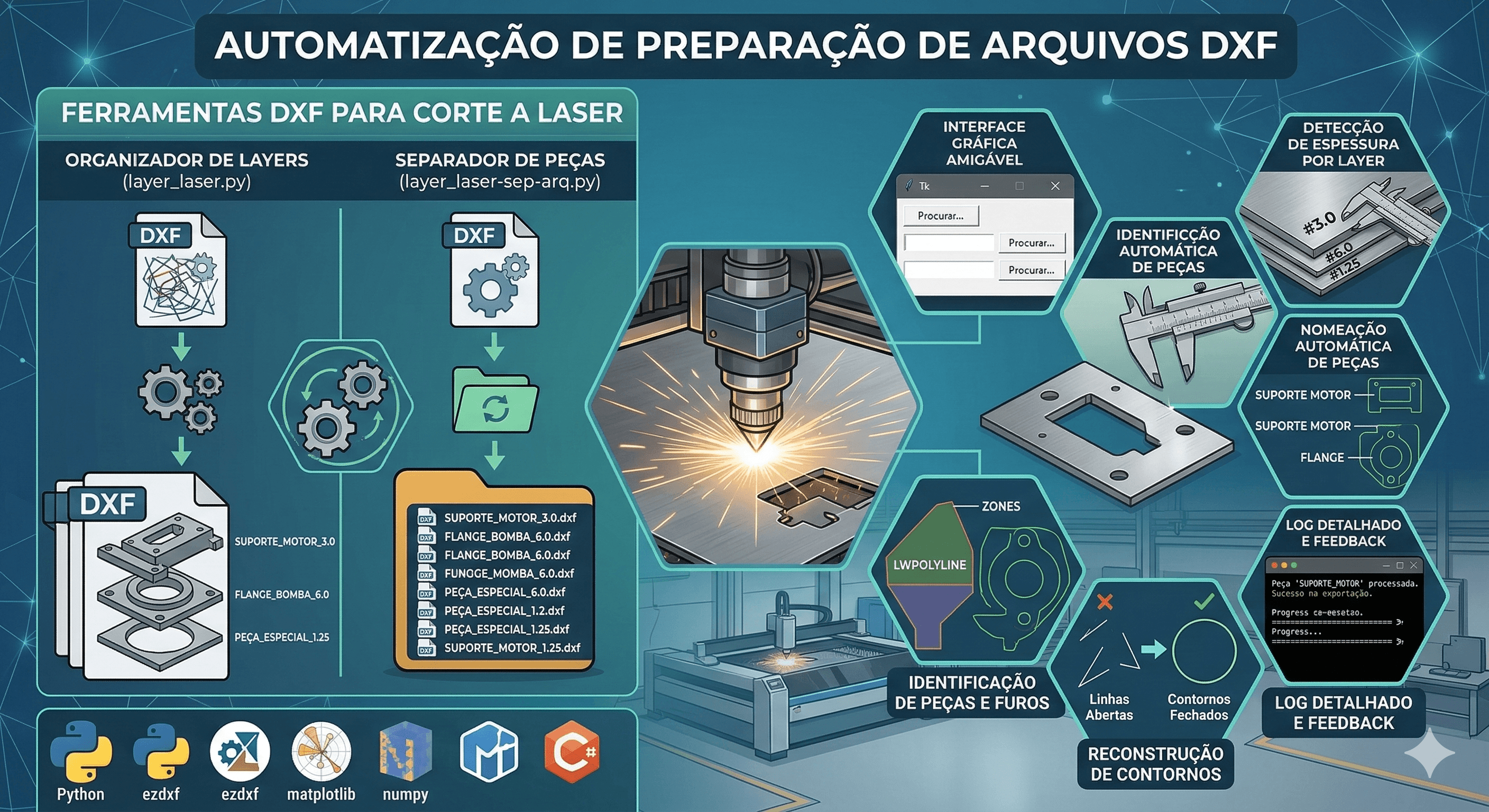 Preview do projeto Automacao para desenho tecnico